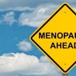Yellow menopause ahead sign