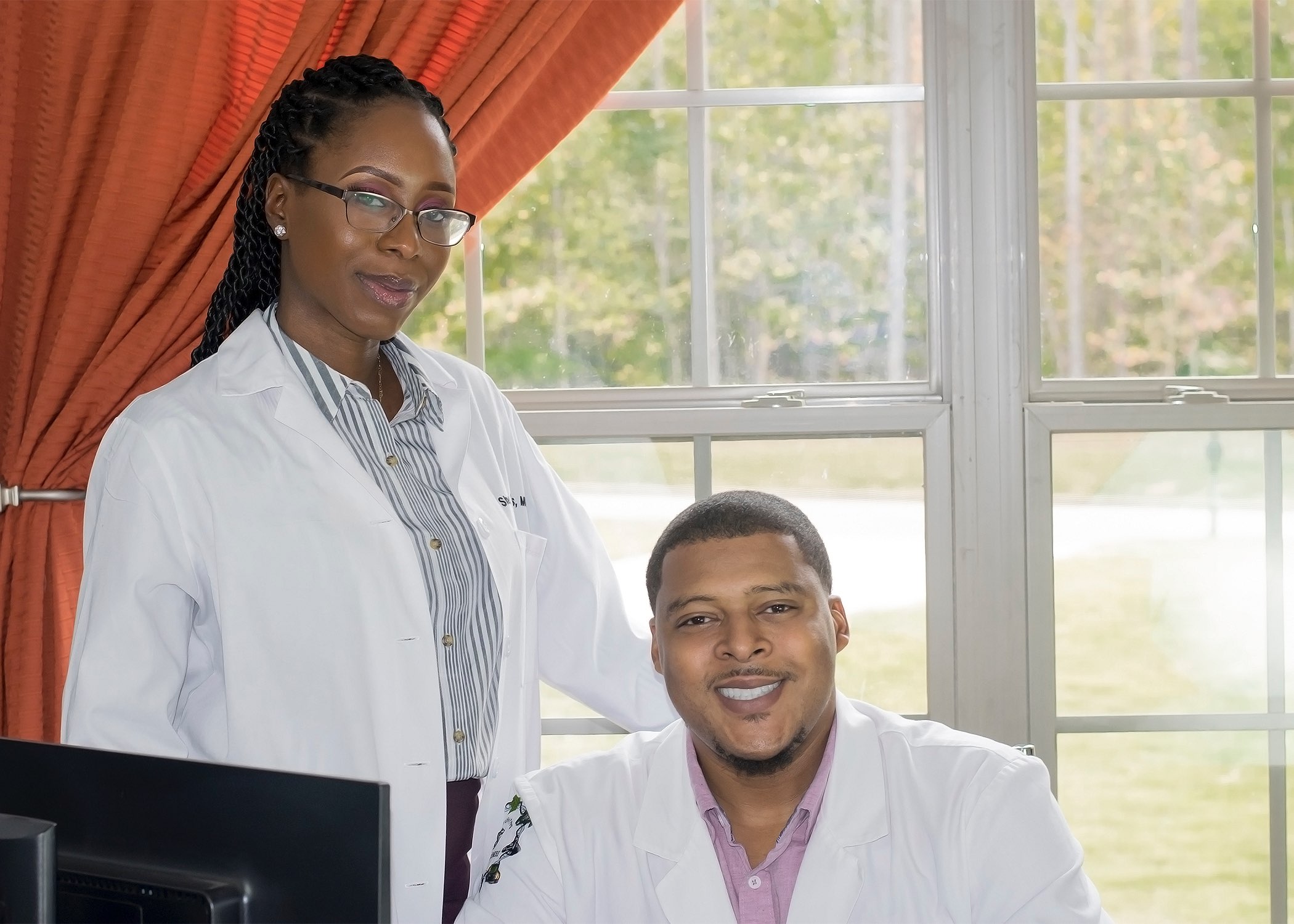 Dr. Sherley Samuels of Covington Women’s Health Specialists pictured with her husband, Dr. Steven Samuels, plant scientist and advisor at Fort Valley State University.