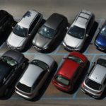 Full parking lot with limited available spaces at medical office