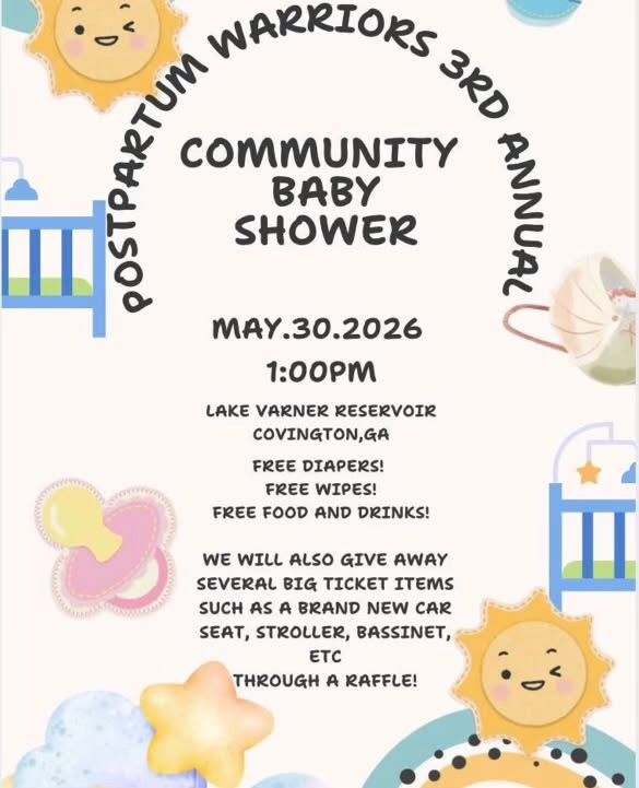 Postpartum Warriors 3rd Annual Community Baby Shower