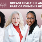 Four Covington Women’s Health Specialists OBGYNs featured with the headline “Breast Health is an Important Part of Women’s Health.”